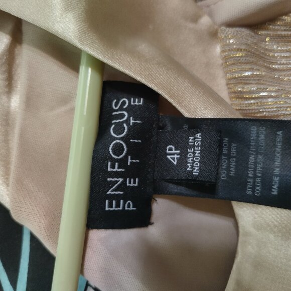 Enfocus Petite Gold Dress - Picture 3 of 3